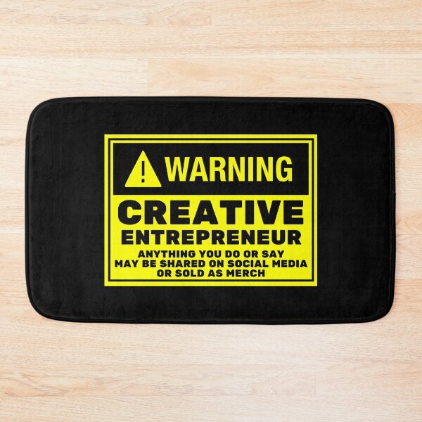Item preview, Funny Creative Entrepreneur Warning designed and sold by Kathy Gerstorff.