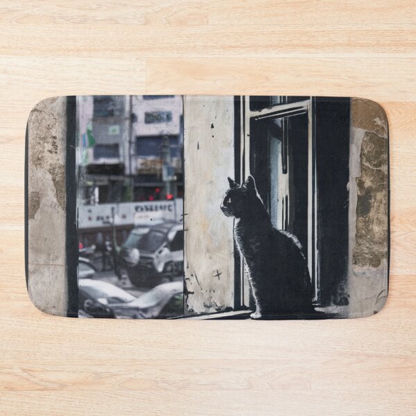Item preview, Cat Stencil Graffiti designed and sold by Bomax121.