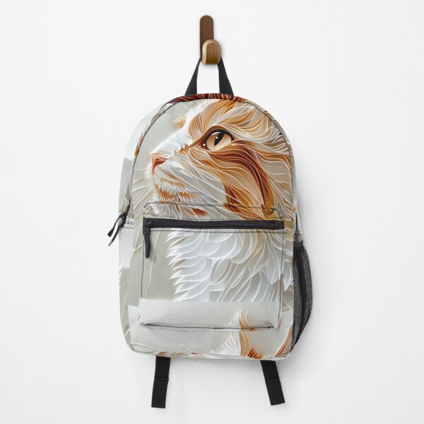 Item preview, Orange and white paper quilling cat designed and sold by dcrc.