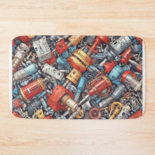 Item preview, Machinery simulation genetic engineering design print designed and sold by Anshu3813.