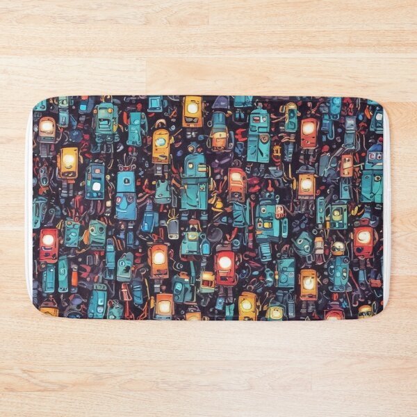 Item preview, Machinery simulation robotic design print designed and sold by Anshu3813.