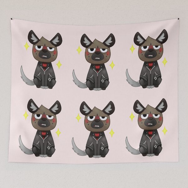 Item preview, metalhead hyena designed and sold by LemonFur.