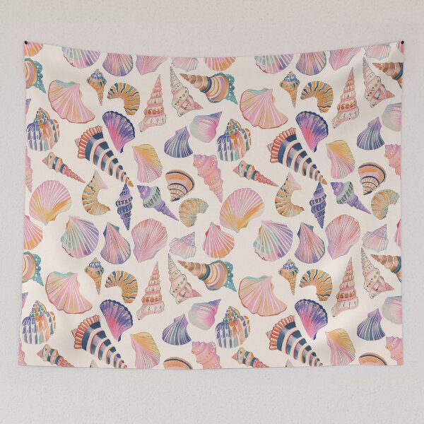 Item preview, Shell Pink Dreamscape designed and sold by Gourmet Neko Art | .