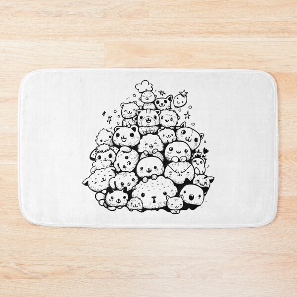 Item preview, Black and White Doodle Creatures designed and sold by NicolasGlowArt.