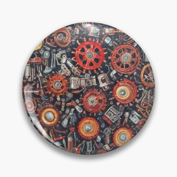 Item preview, Machinery simulation robotic design print designed and sold by Anshu3813.