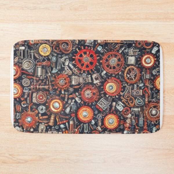 Item preview, Machinery simulation robotic design print designed and sold by Anshu3813.