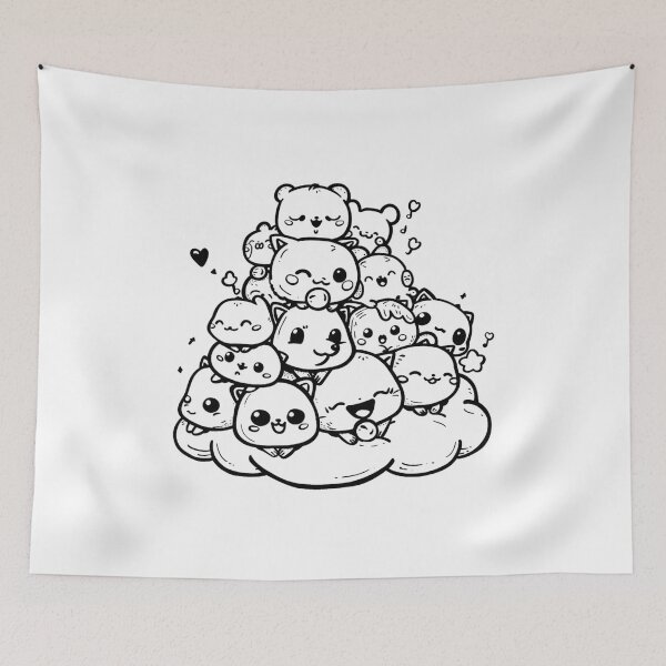 Item preview, Cute Doodle Characters designed and sold by NicolasGlowArt.