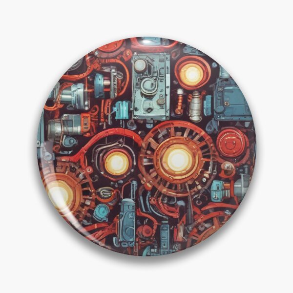 Item preview, Machinery simulation robotic design print designed and sold by Anshu3813.