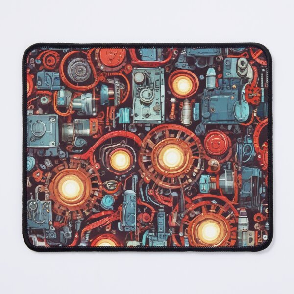 Item preview, Machinery simulation robotic design print designed and sold by Anshu3813.