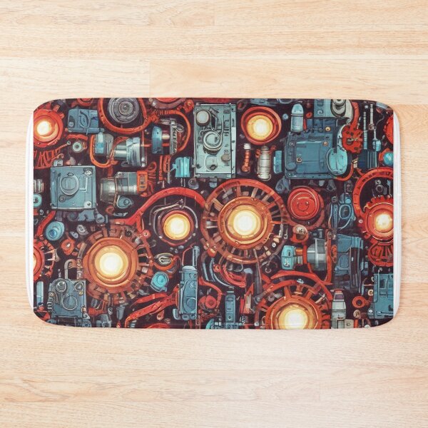 Item preview, Machinery simulation robotic design print designed and sold by Anshu3813.