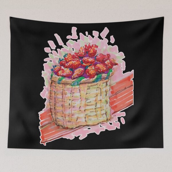 Item preview, Strawberries Basket designed and sold by JoseloRochaArt.