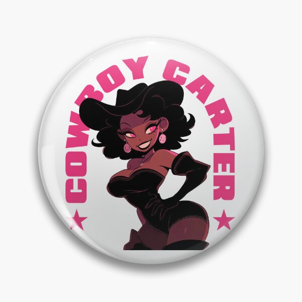 Item preview, Cowboy Carter Cartoon Pinup. designed and sold by blackdogshop.