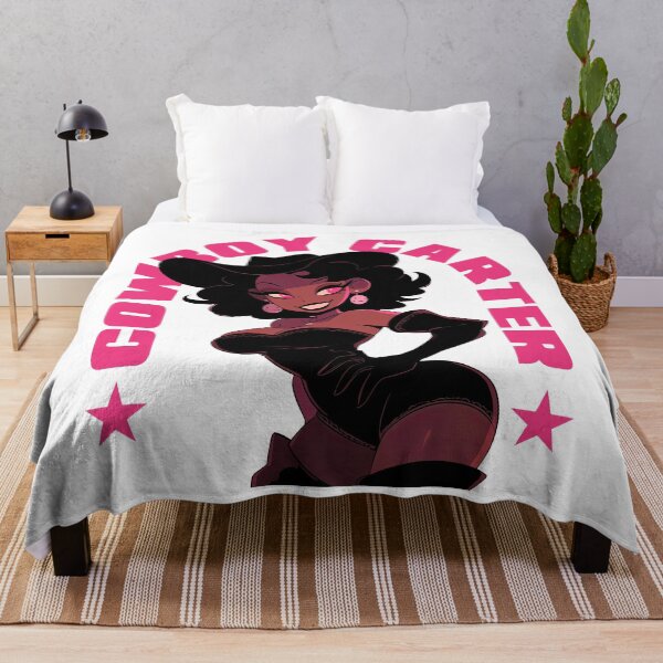 Item preview, Cowboy Carter Cartoon Pinup. designed and sold by blackdogshop.