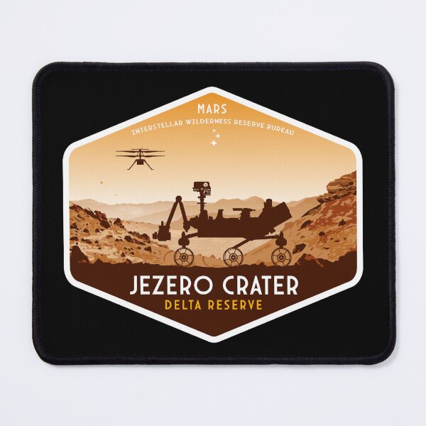 Item preview, Mars. Jezero Crater Delta Reserve (Interstellar Wilderness Reserve Bureau Series) designed and sold by BGALAXY.