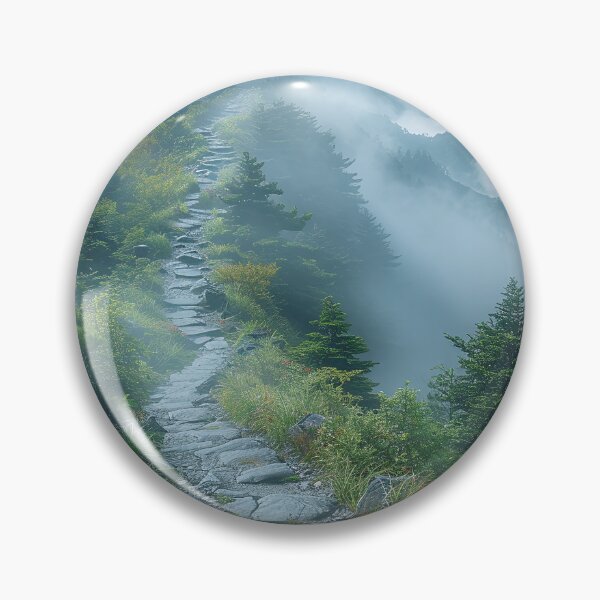 Item preview, Hiking Trail With Surprising Contemporary Parlor Amidst Cyan Mountains designed and sold by Shirtastically.