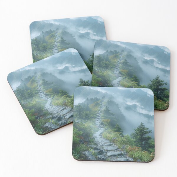 Item preview, Hiking Trail With Surprising Contemporary Parlor Amidst Cyan Mountains designed and sold by Shirtastically.