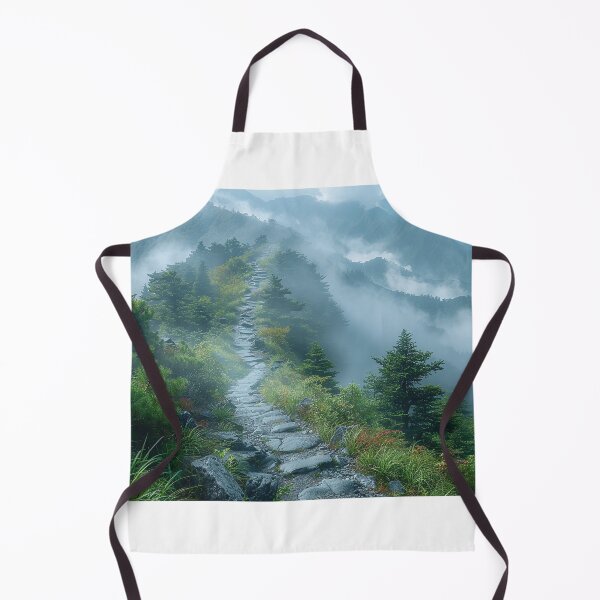 Item preview, Hiking Trail With Surprising Contemporary Parlor Amidst Cyan Mountains designed and sold by Shirtastically.
