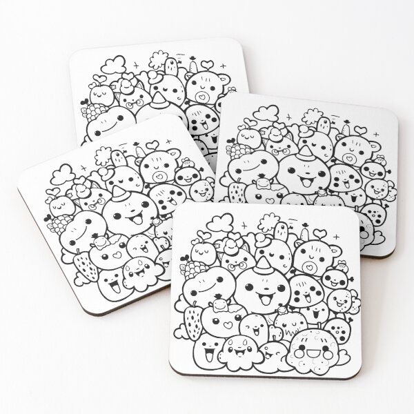 Item preview, Cute Doodle Monsters  designed and sold by NicolasGlowArt.