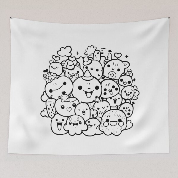 Item preview, Cute Doodle Monsters  designed and sold by NicolasGlowArt.