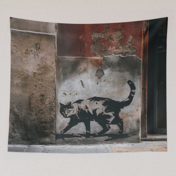 Item preview, Cat Stencil Graffiti designed and sold by Bomax121.
