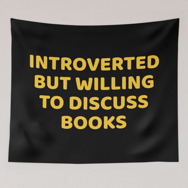 Item preview, Introverted but willing to discuss books designed and sold by Inspirationmotivation.