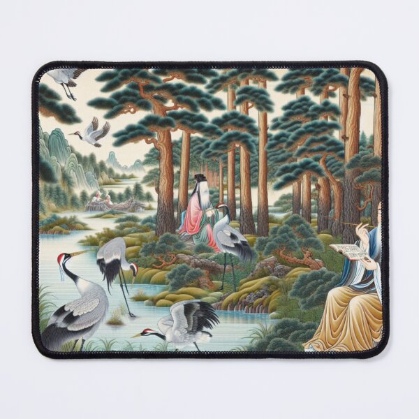 Item preview, Scholar's Leisure Time Confucius Meditates designed and sold by silklotus.