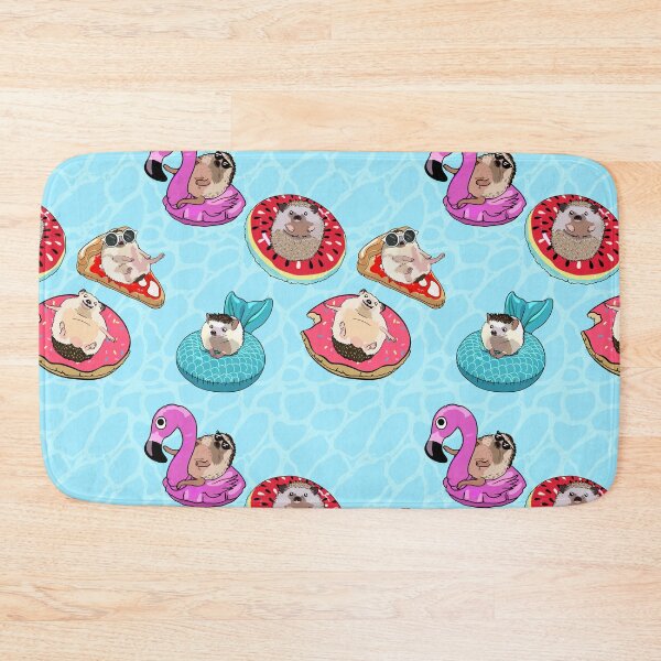 Item preview, Chilling in the pool hedgehog squad designed and sold by MissPinzi.