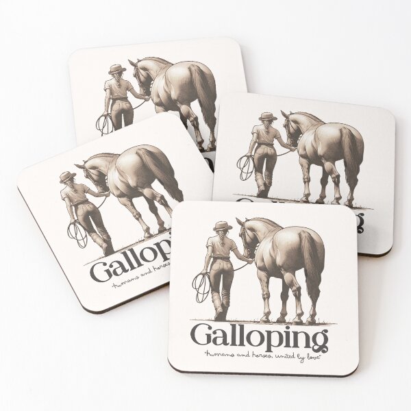Item preview, Galloping, Humans and Horse United By Love designed and sold by Palati-Watt.