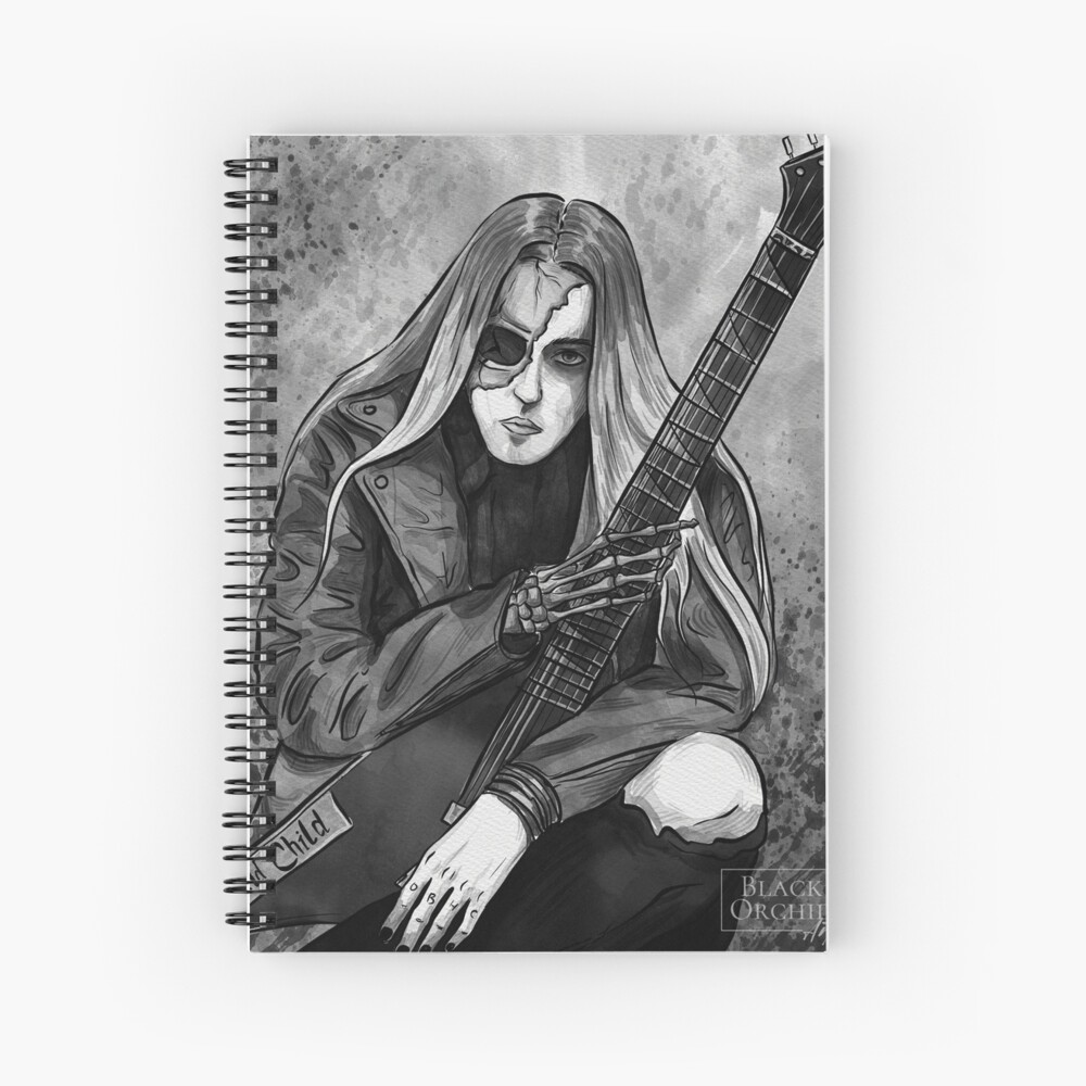 Item preview, Spiral Notebook designed and sold by BlackOrchidArt.
