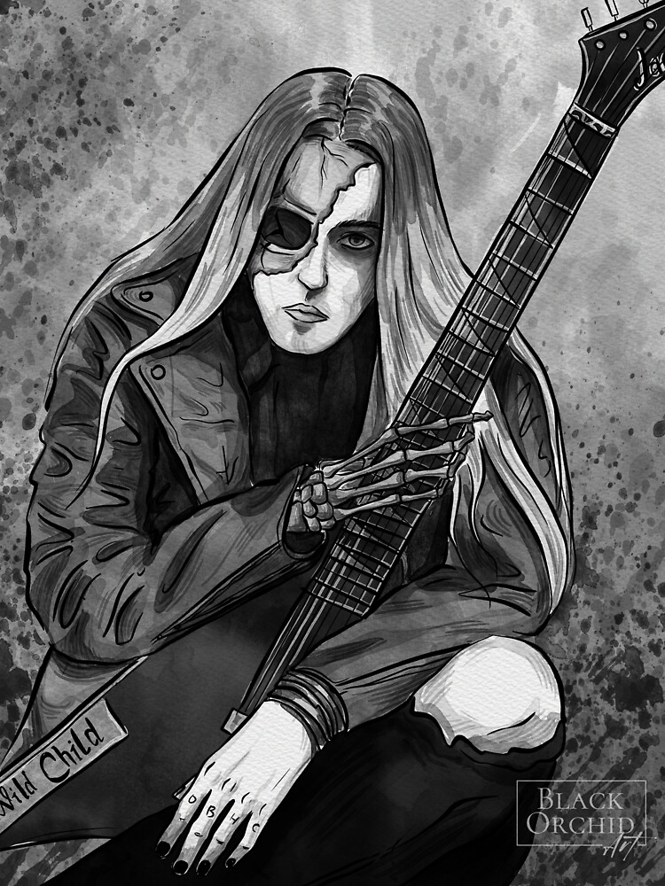 Thumbnail 3 of 3, Sticker, Alexi Laiho Children of Bodom designed and sold by BlackOrchidArt.