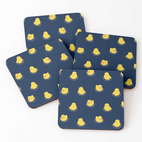 Item preview, rubber ducks - navy blue designed and sold by littlearrow.
