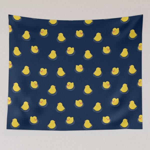 Item preview, rubber ducks - navy blue designed and sold by littlearrow.