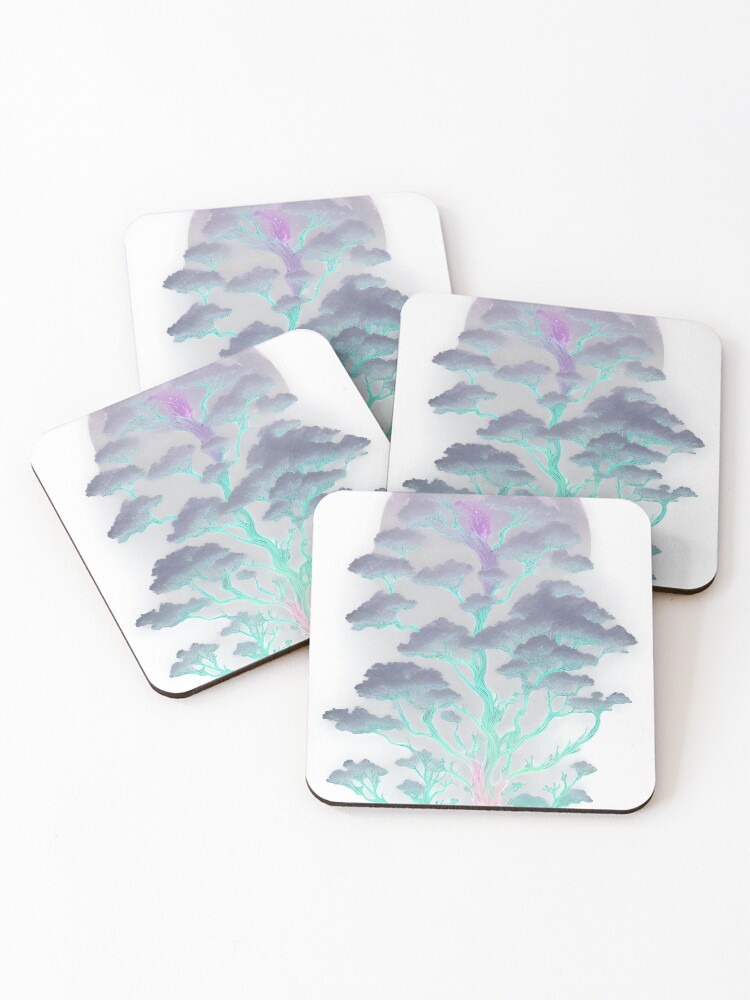 Thumbnail 1 of 5, Coasters (Set of 4), Tree Explosion designed and sold by DarkJuliettes.