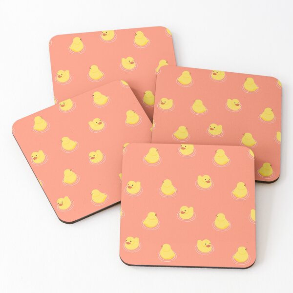 Item preview, rubber ducks - coral designed and sold by littlearrow.