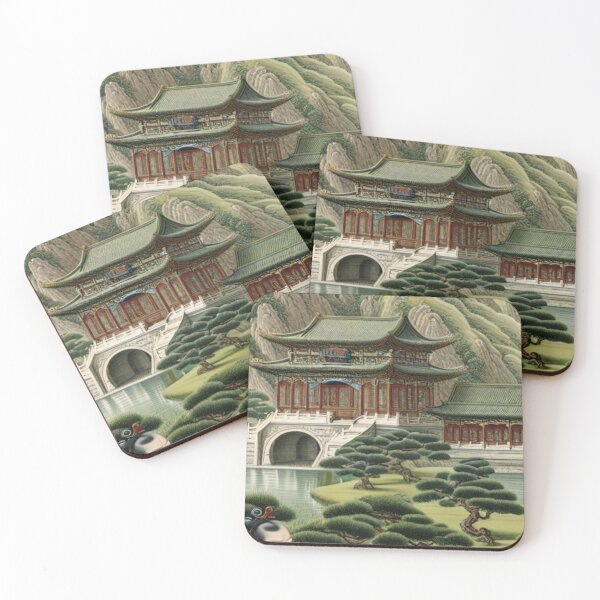Item preview, Confucius Reads Poetry By the Temple Brook designed and sold by silklotus.