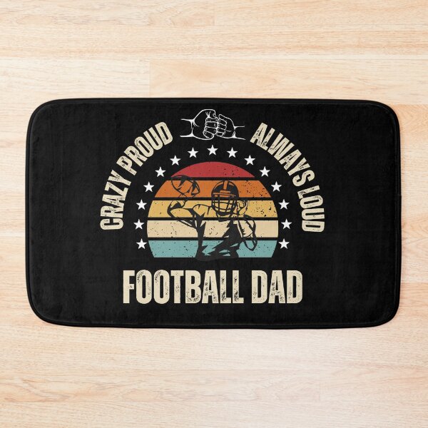 Item preview, Crazy Proud and Always Loud Football Dad designed and sold by BlueGoldArt.