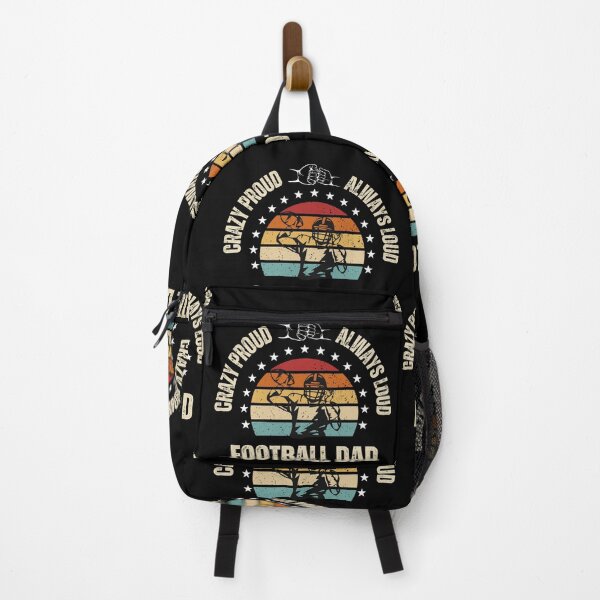 Item preview, Crazy Proud and Always Loud Football Dad designed and sold by BlueGoldArt.