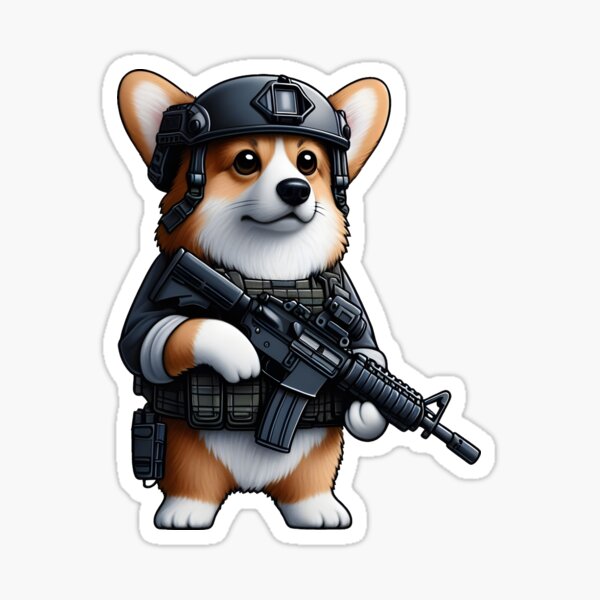 Artikel-Vorschau von Taktischer Corgi, designt und verkauft von RAWLIFEGRAPHIC.