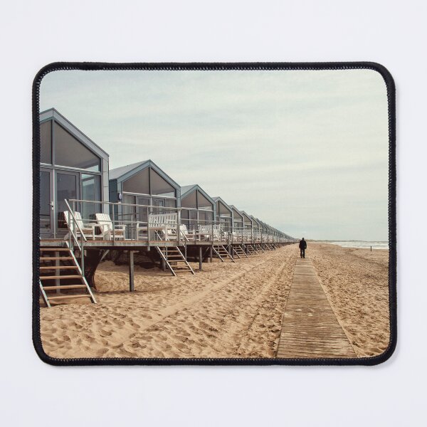 Item preview, Coastal Serenity with Cabins and Beach Path designed and sold by InbalTurShalom.