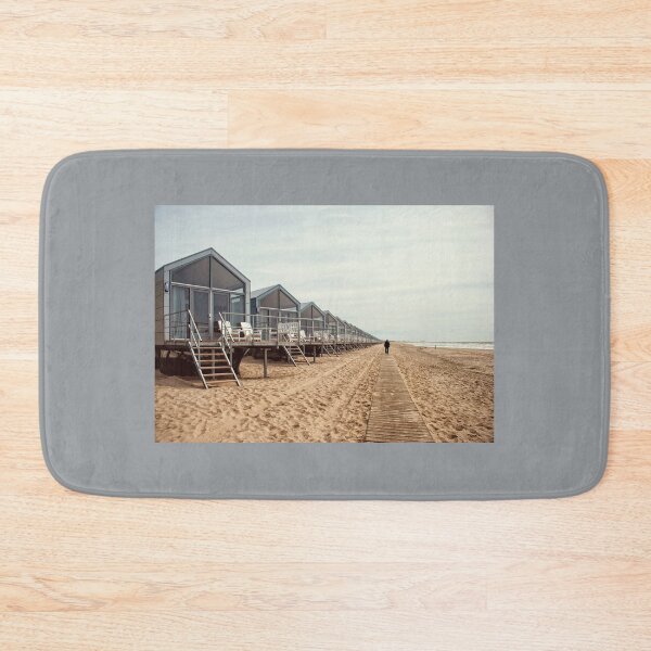 Item preview, Coastal Serenity with Cabins and Beach Path designed and sold by InbalTurShalom.