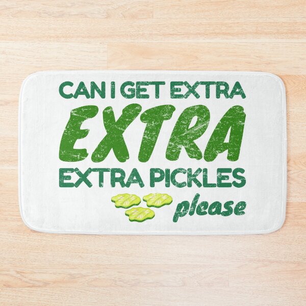 Item preview, Pickle Lover Retro Extra Pickles Please Funny Saying designed and sold by HowToCanadian.