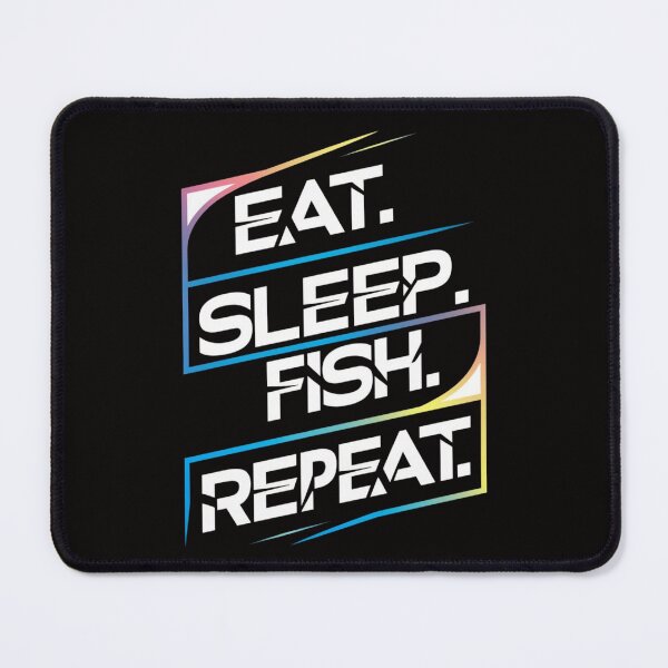 Item preview, "Eat. Sleep. Fish. Repeat. designed and sold by HOMEDESIGNPRINT.