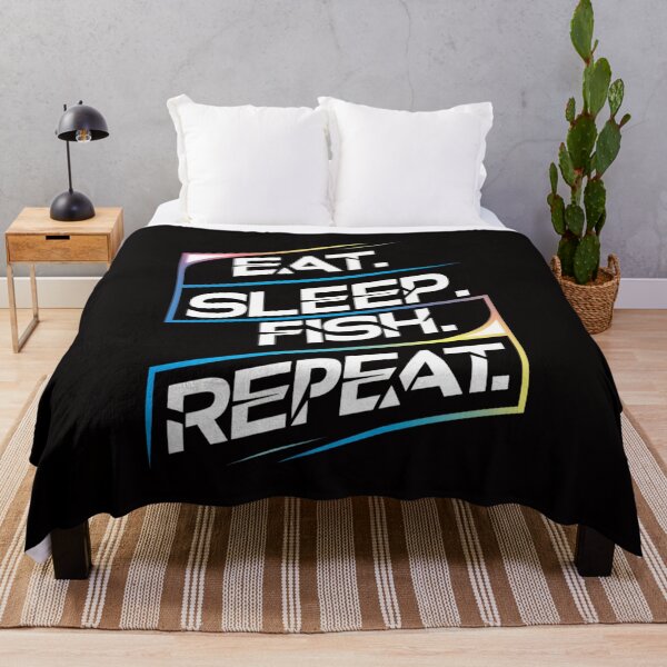 Item preview, "Eat. Sleep. Fish. Repeat. designed and sold by HOMEDESIGNPRINT.