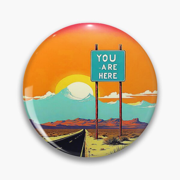Item preview, You Are Here Desert Vintage Sign Sign. designed and sold by Giulivo Store Graphic.