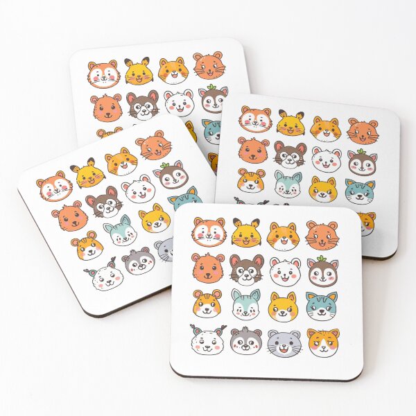 Item preview, Pack Of Cute Different Animals designed and sold by NicolasGlowArt.