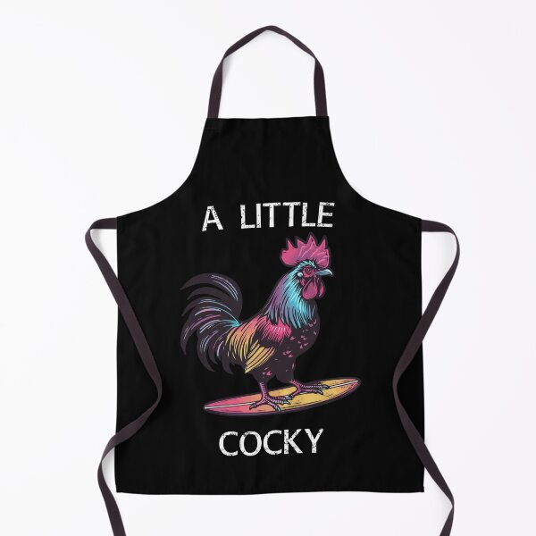 Item preview, Surfing Rooster - A Little Cocky (with White Lettering) designed and sold by VelvetRoom.