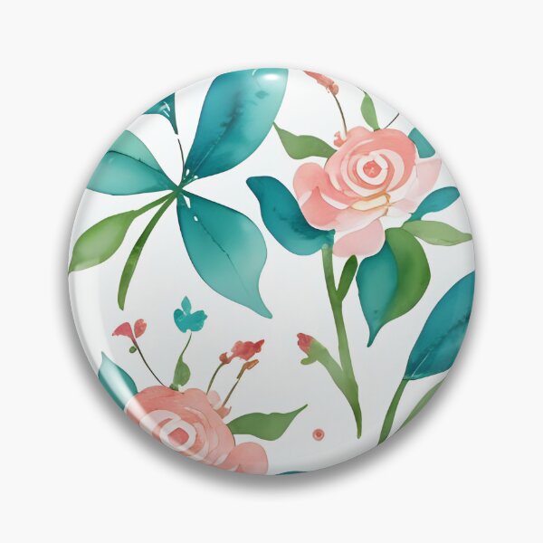 Item preview, Floral Watercolor with Green Leaves designed and sold by artsake4.
