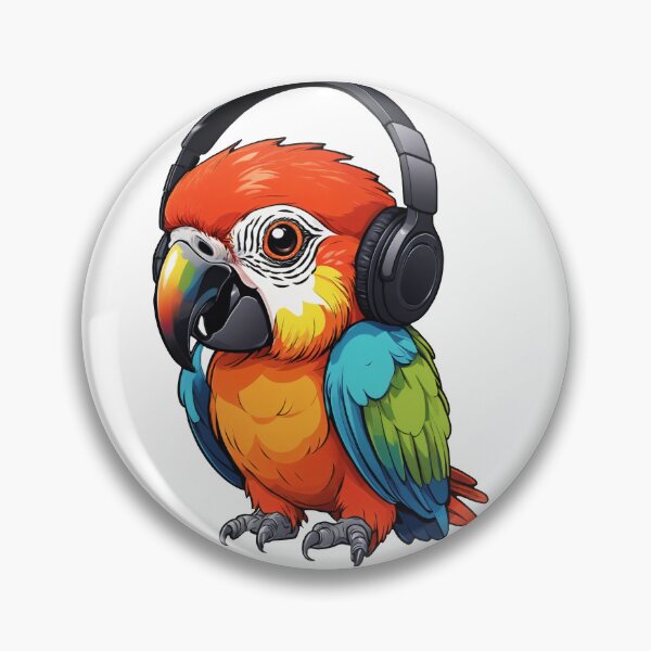 Item preview, Groovy Parrot! designed and sold by loadinglevelone.
