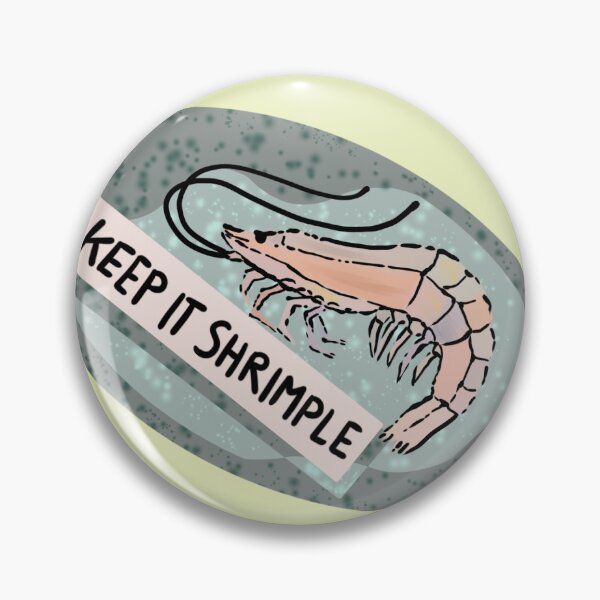 Item preview, Keep It Shrimp - Shrimp Sticker designed and sold by Chibis-Stickers.