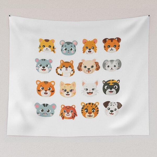 Item preview, Cute Animals In Pack designed and sold by NicolasGlowArt.